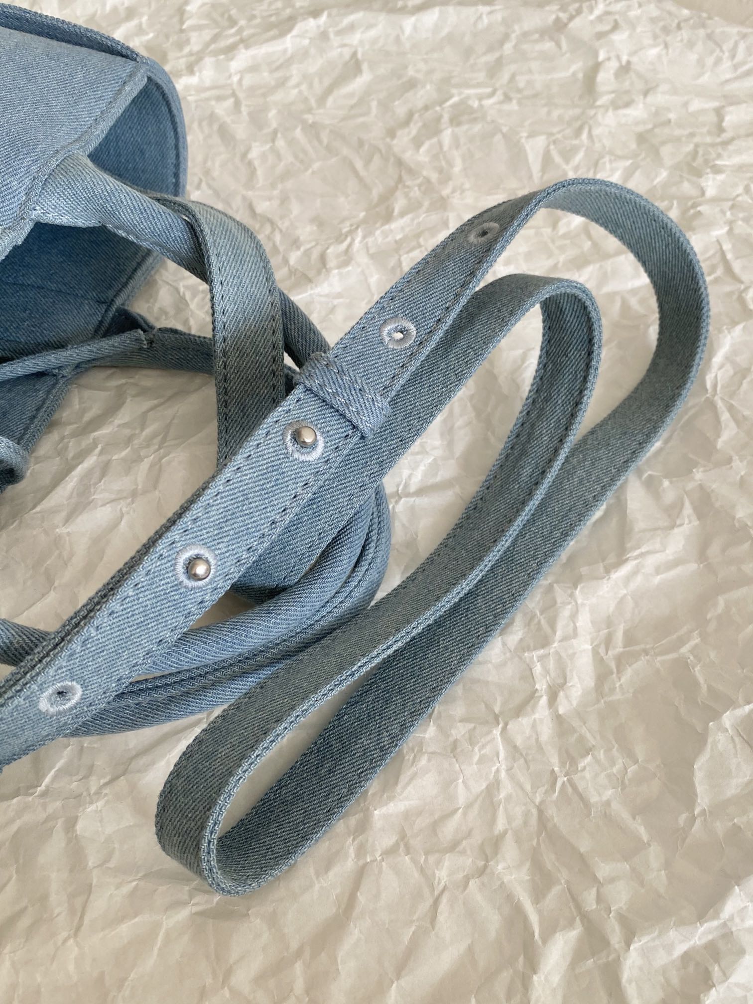 B0tt*ga Ven*ta Mini Arco Tote Bag Blue For Women‎ 9.8in/25cm