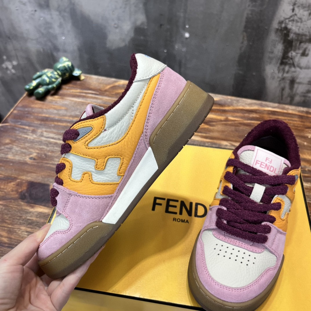 F**di FD F**di Match Low Tops Sneakers Pink For Women