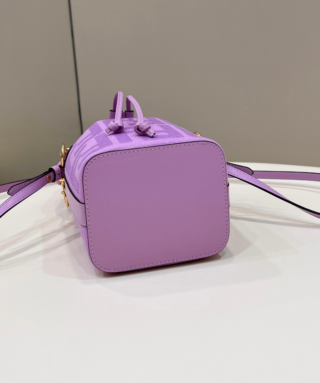 F**di FD Small Mon Tresor Bucket Bag Purple/ Green For Women 7.1 in/ 18 cm 8BS010AKKWF1JCO
