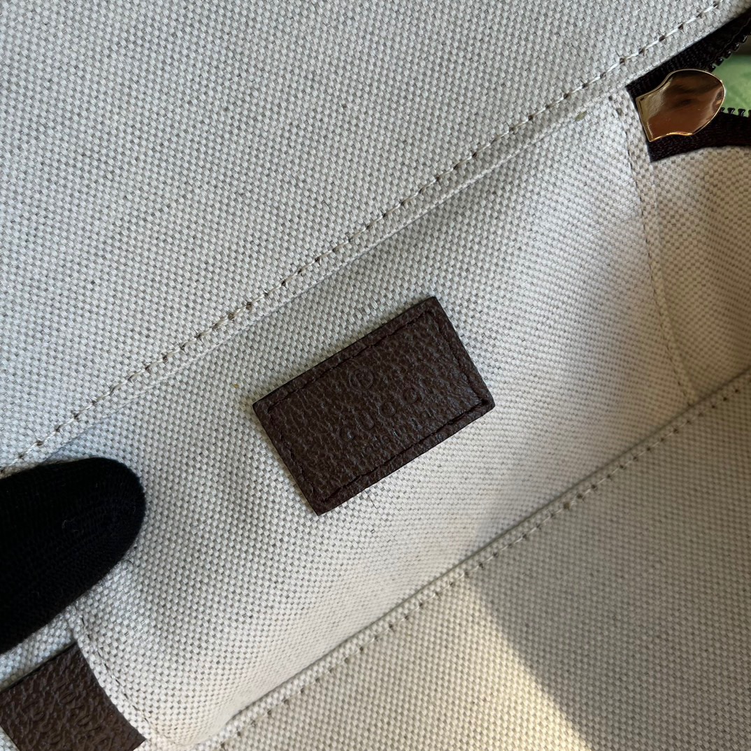 Gvc*1 GG Medium Packing Cube Svp*me Canvas Beige/Grey For Men 7.7in/20cm ‎‎‎726661 KGD0N 4060