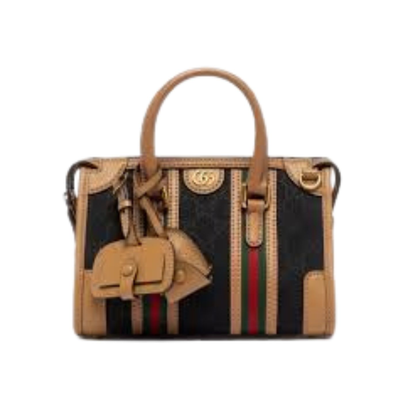 Gvc*1 Mini Top Handle Bag With Double G Brown/Grey For Men 8.7in/22cm