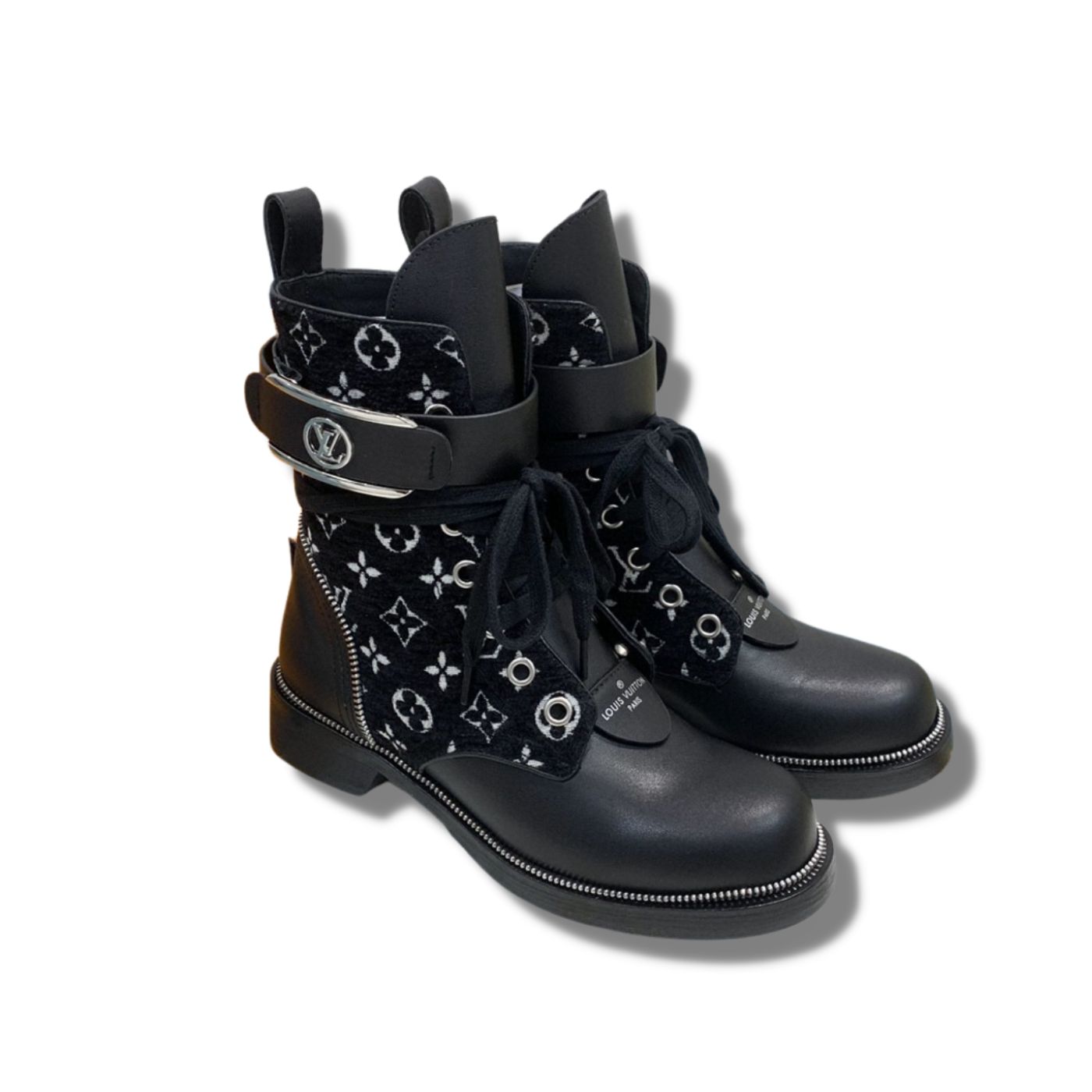 L0vis Vvtt0n Metropolis Flat Ranger Boots Black For Women