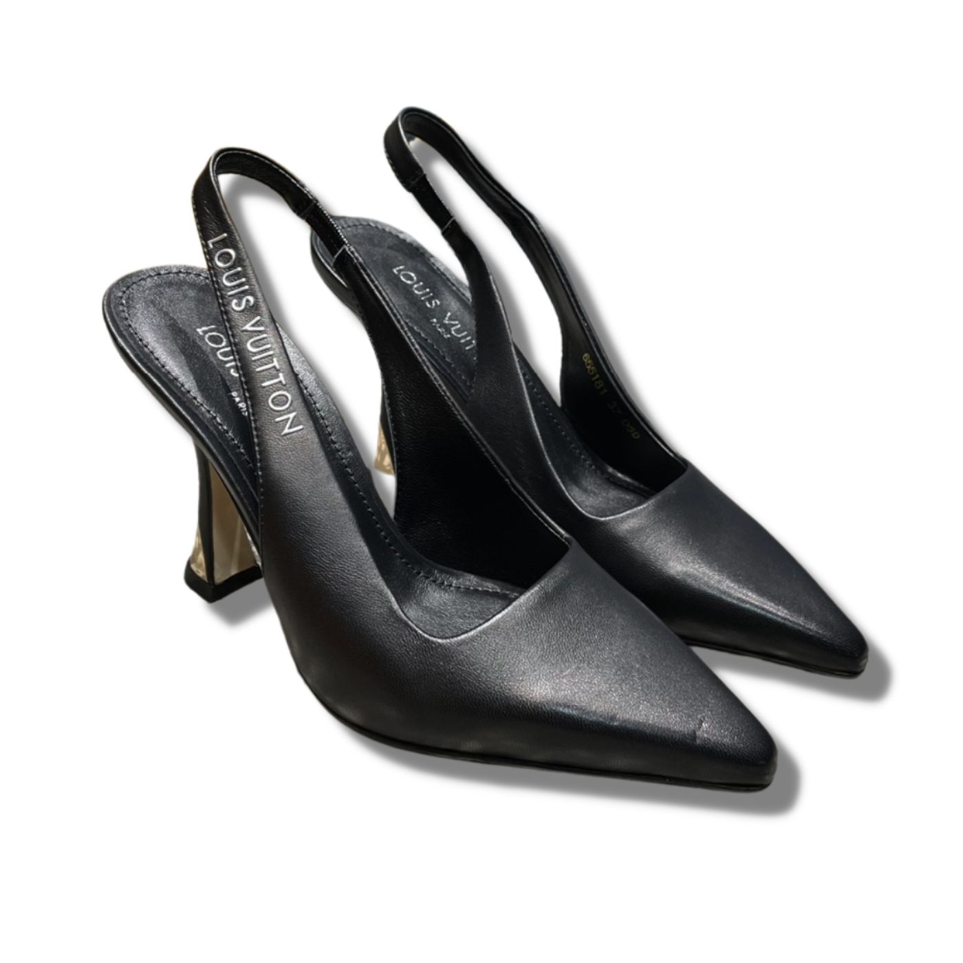 L0vis Vvtt0n Sparkle Slingback Pump Black For Women 1AB1E8