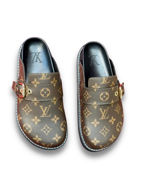 L0vis Vvtt0n LV Easy Mule Monogram Canvas Brown For Men