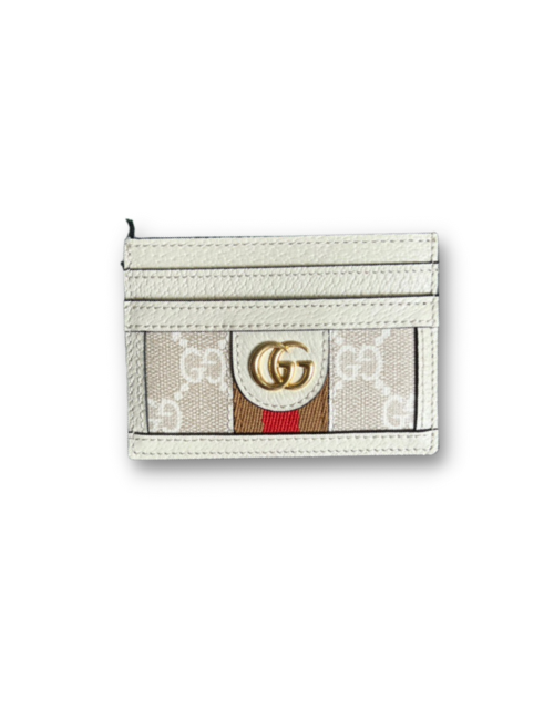 Gvc*1 Ophidia GG card case White For Men 3.9in/10cm