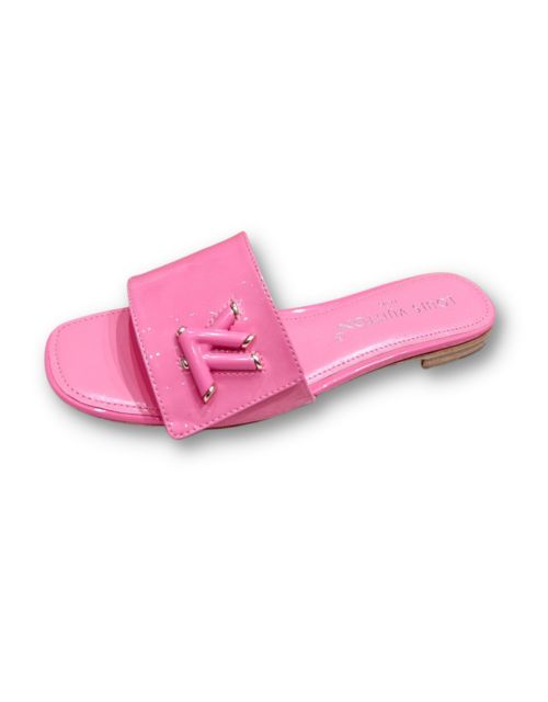 L0vis Vvtt0n Shake Flat Mule Pink For Women
