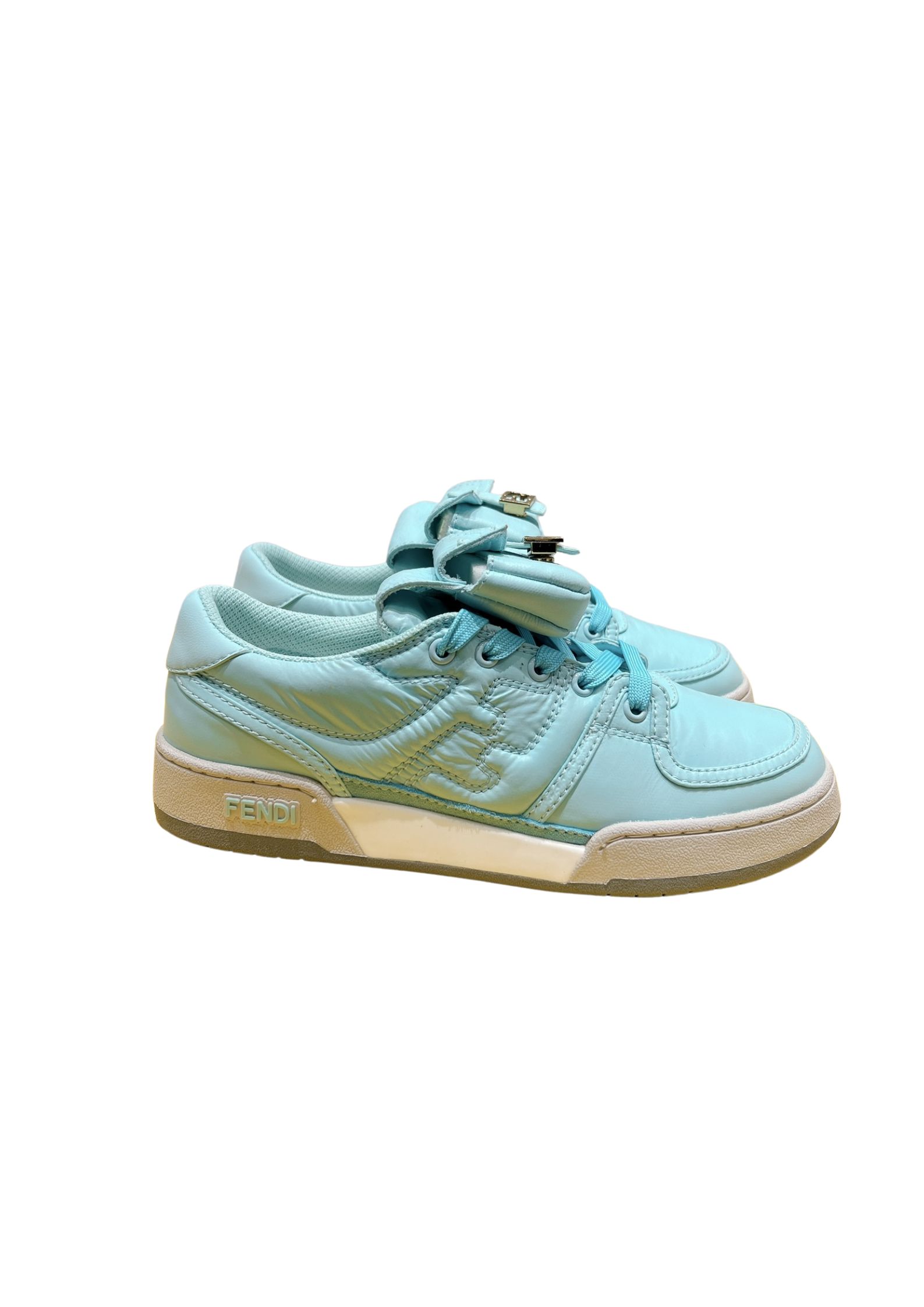 FD F**di Match Lace-Up Low-Top Sneakers Blue For Women