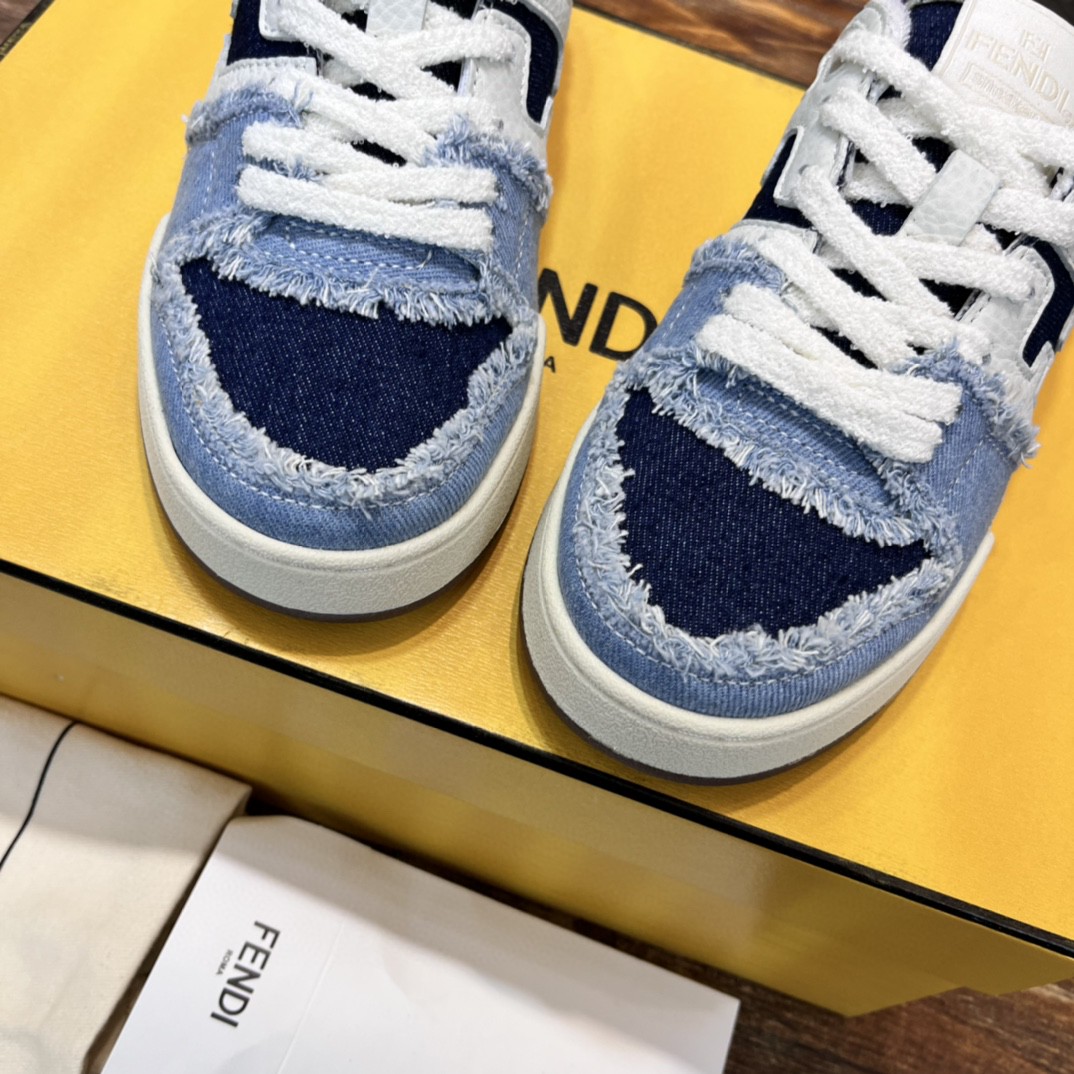 F**di FD F**di Match Low Tops Sneakers Blue For Women