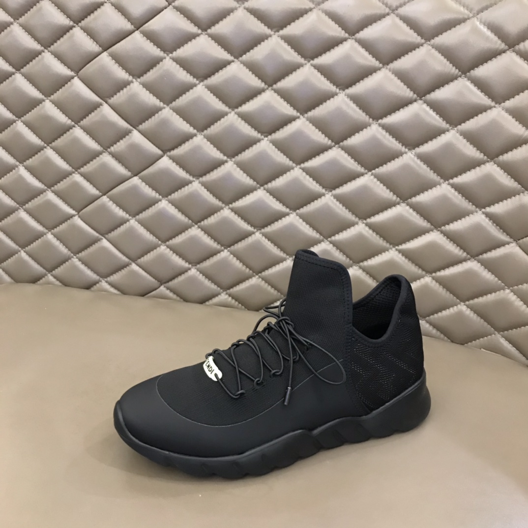 F**di FD Technical Mesh High-Tops Sneakers Black For Men