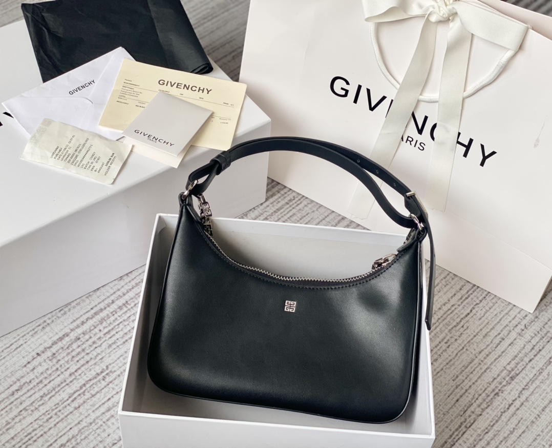 Givenchy Small Moon Cut Out Bag Black/Pink/Cream/Brown/Grey/Dark Grey For Women‎ 9.8in/25cm BB50LGB1A4-001