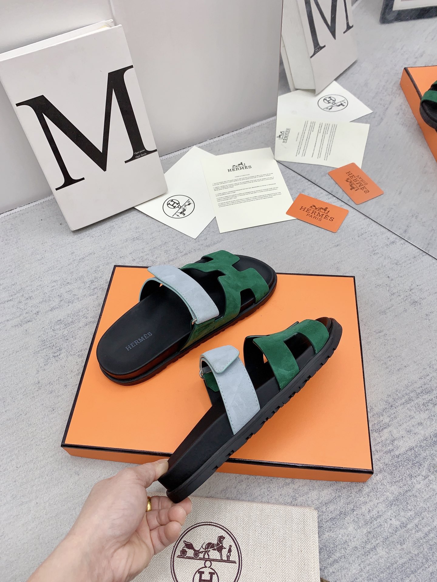 H**me5 Chypre Sandal Green/Blue For Men