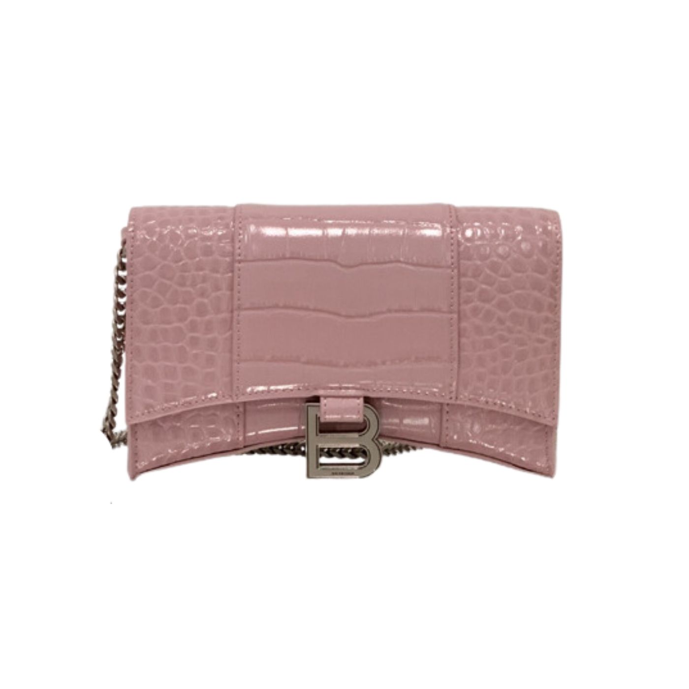 Ba1en*iaga Hourglass Wallet Pink/Burgundy/Dark Green/Black For Women‎ 7.6in/19cm 6560501LRGM6310
