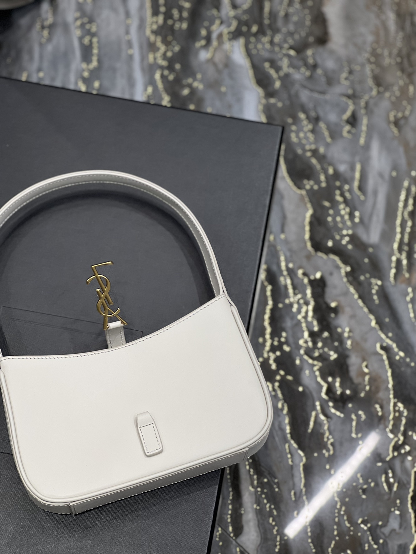 Sa1nt Lau*nt Le 5 A 7 Mini White For Women‎ 7.5in/19cm 7103182R20W9207