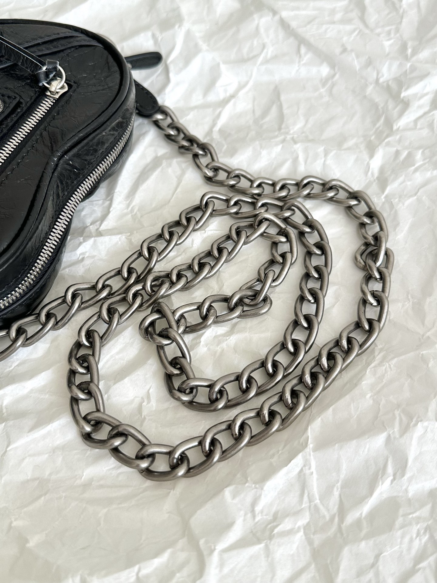 Ba1en*iaga Le Cagole Heart Mini Bag Black/Pink For Women‎ 6.3in/16cm 7227811VG9Y1000