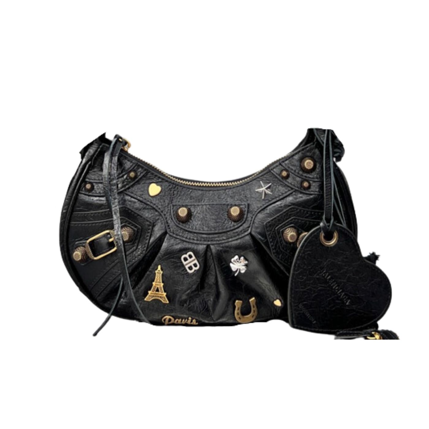 Ba1en*iaga Le Cagole Shoulder Bag Black For Women‎ 10in25.5cm