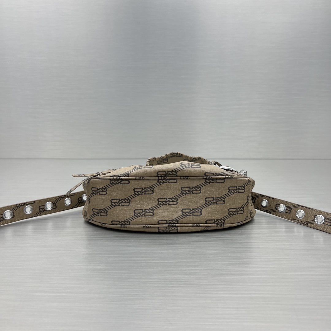 Ba1en*iaga Le Cagole XS Shoulder Bag Blue/Caramel For Women‎ 10.2in/25.9cm