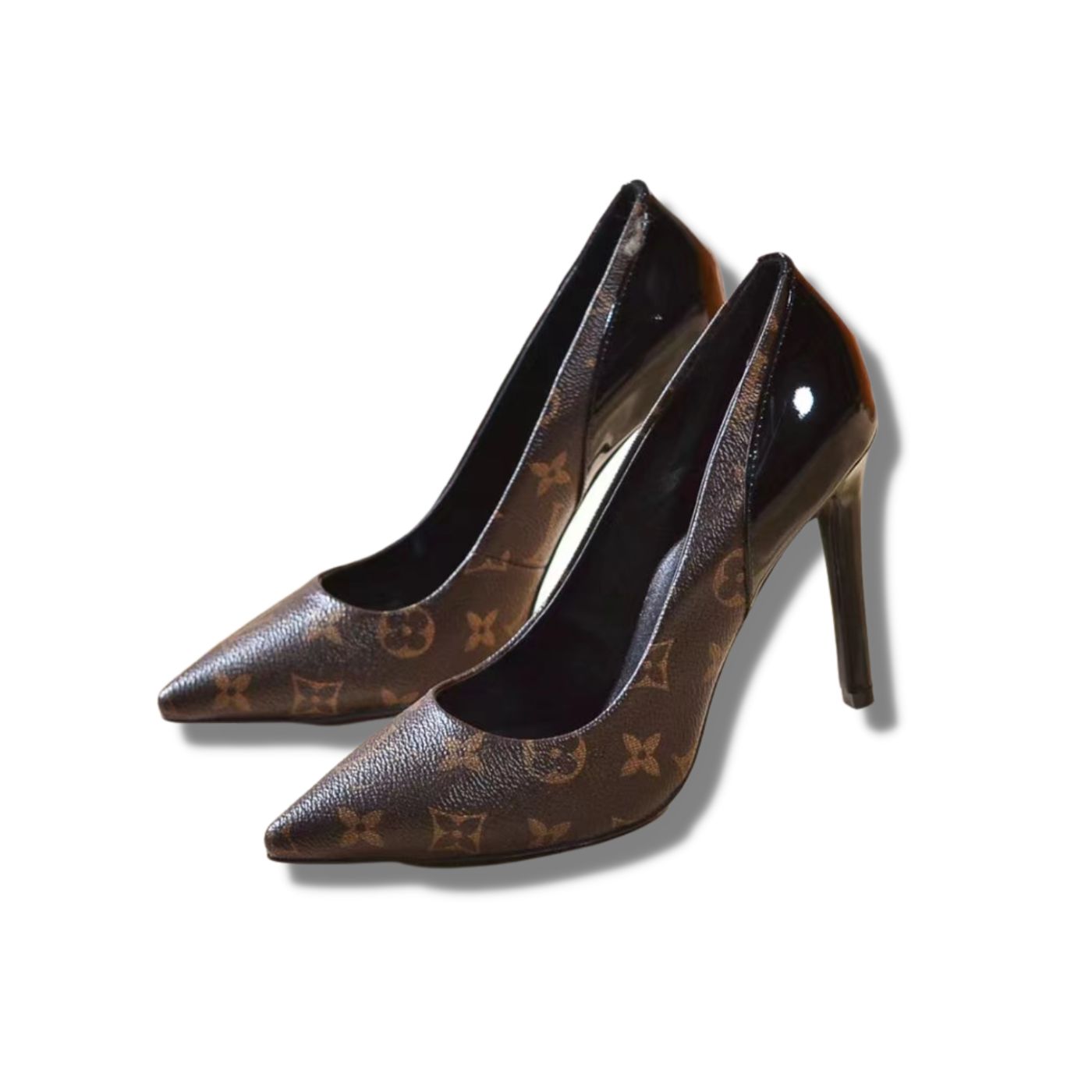 L0vis Vvtt0n Cherie Pump Brown For Women 10cm/3.9in 1A4W3Z
