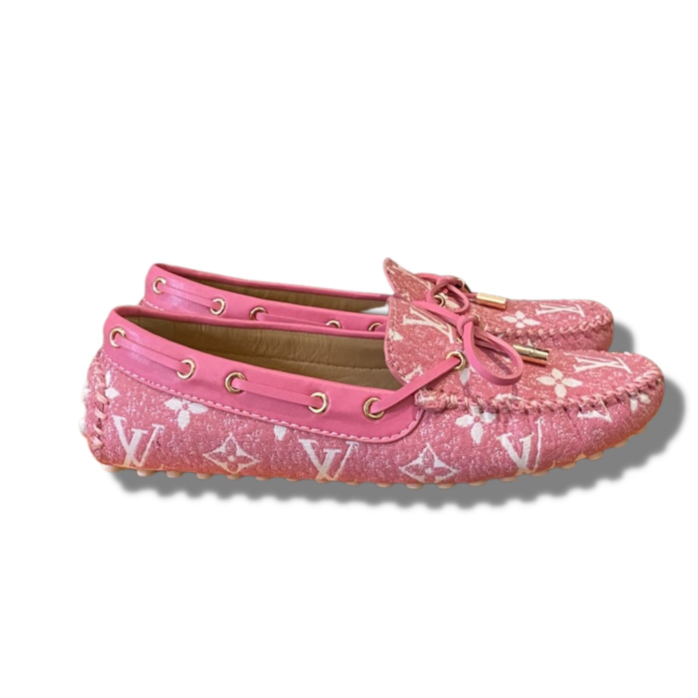 L0vis Vvtt0n Gloria Flat Loafer Pink For Women