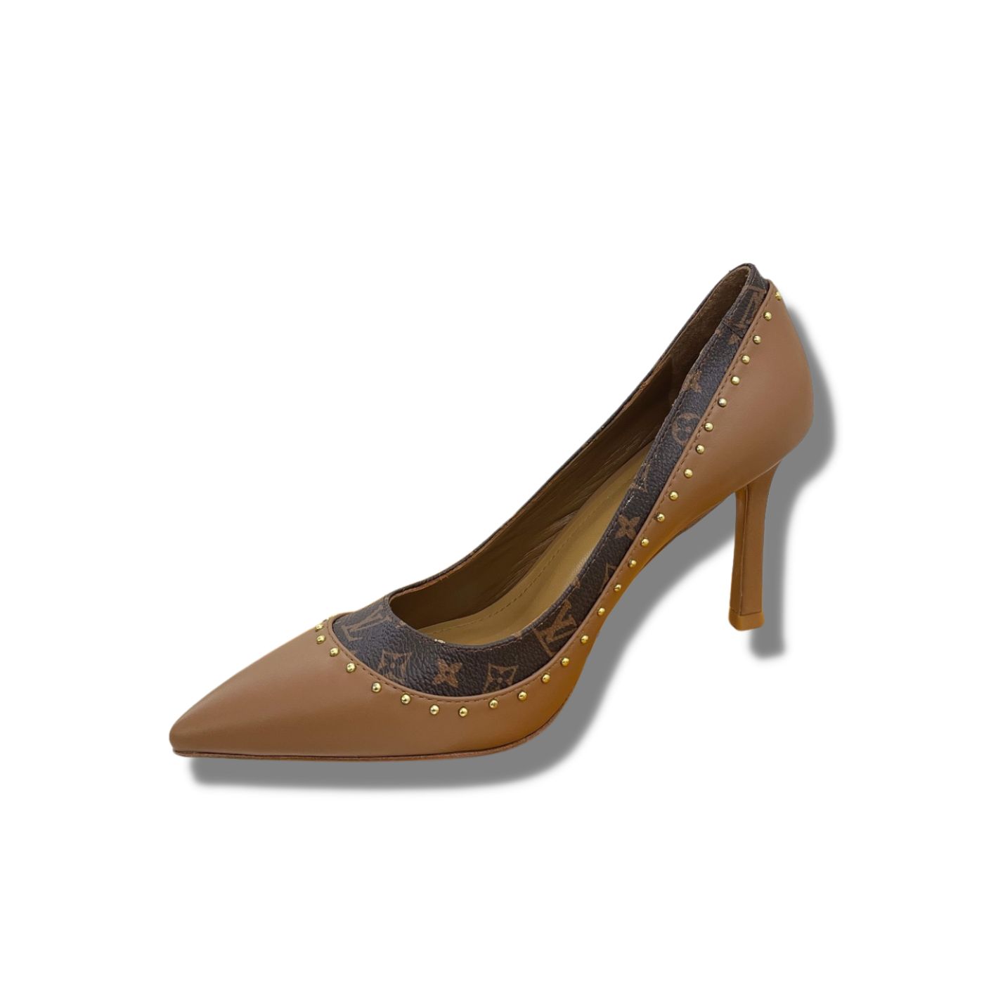 L0vis Vvtt0n Signature Pump Brown For Women 9.5/3.7in