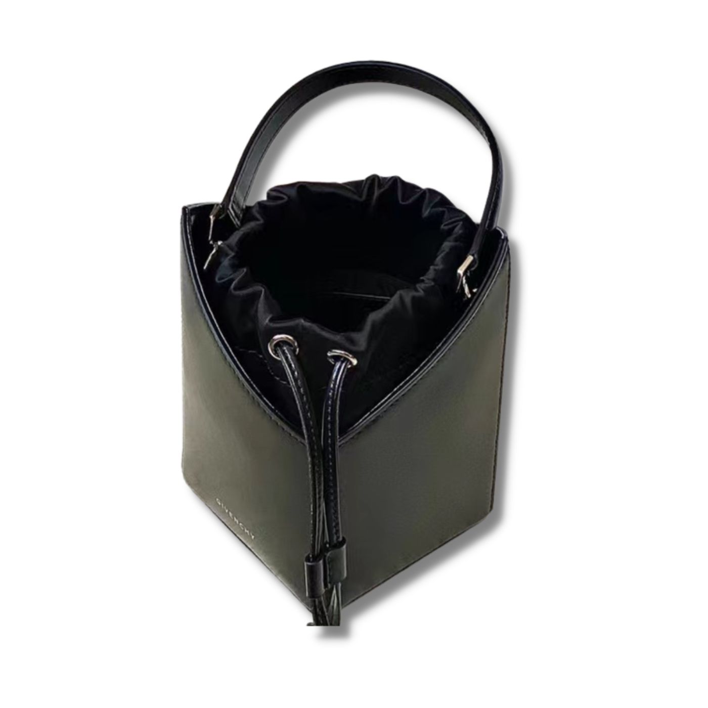 Givenchy Mini Cut Out Bucket Bag Black/White For Women‎ 6.3in/16cm BB50NRB1GV 001