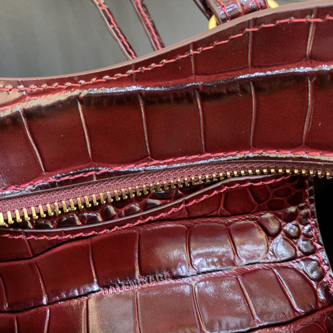 Ba1en*iaga Neo Classic Mini Handbag Black/Burgundy For Women‎ 8.6in/21.8cm