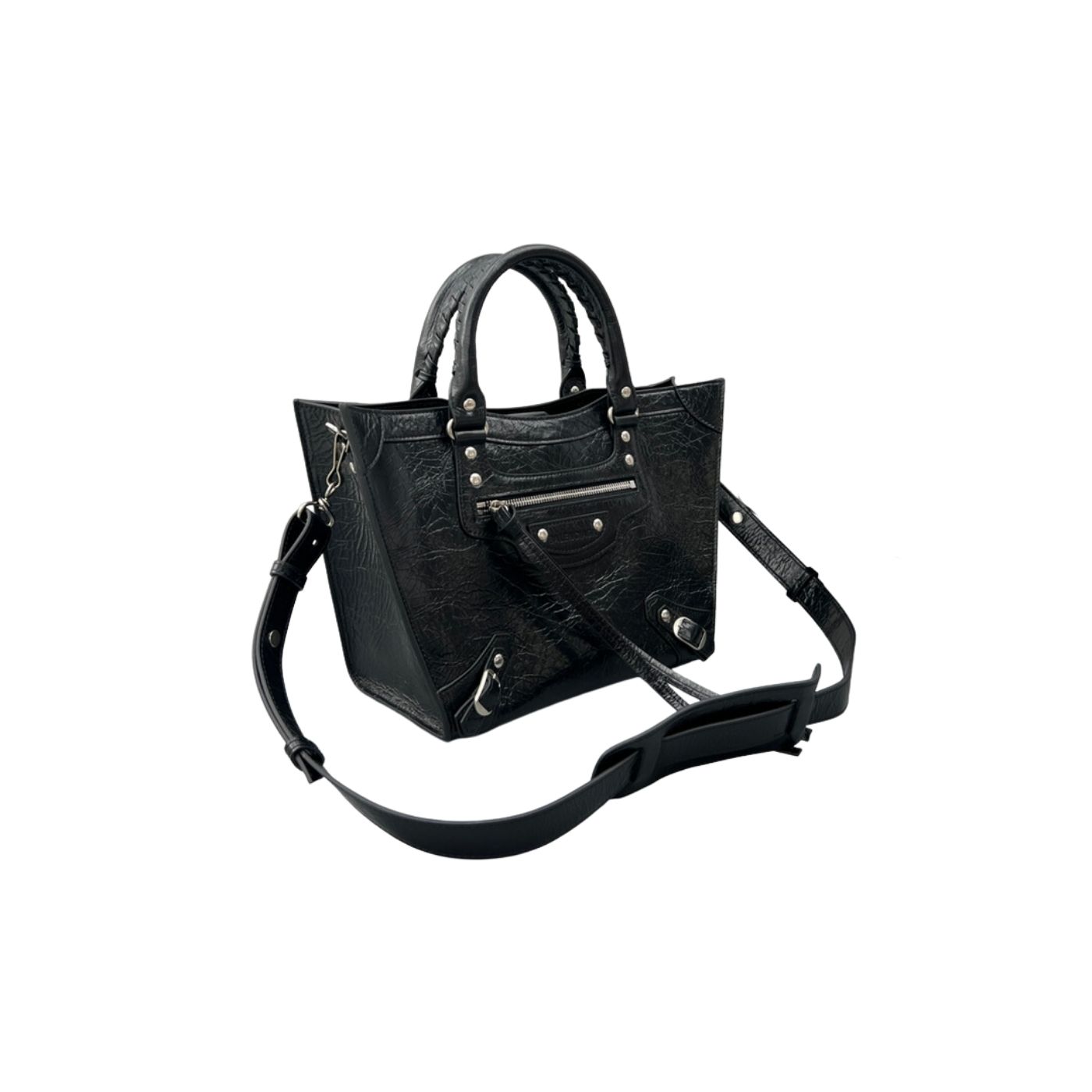 Ba1en*iaga Neo Classic Small Handbag Black For Women‎ 13in/33cm