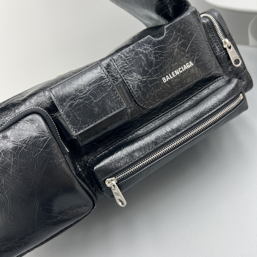 Ba1en*iaga S*perbusy Sling Bag Black For Women‎ 11.8in/30cm