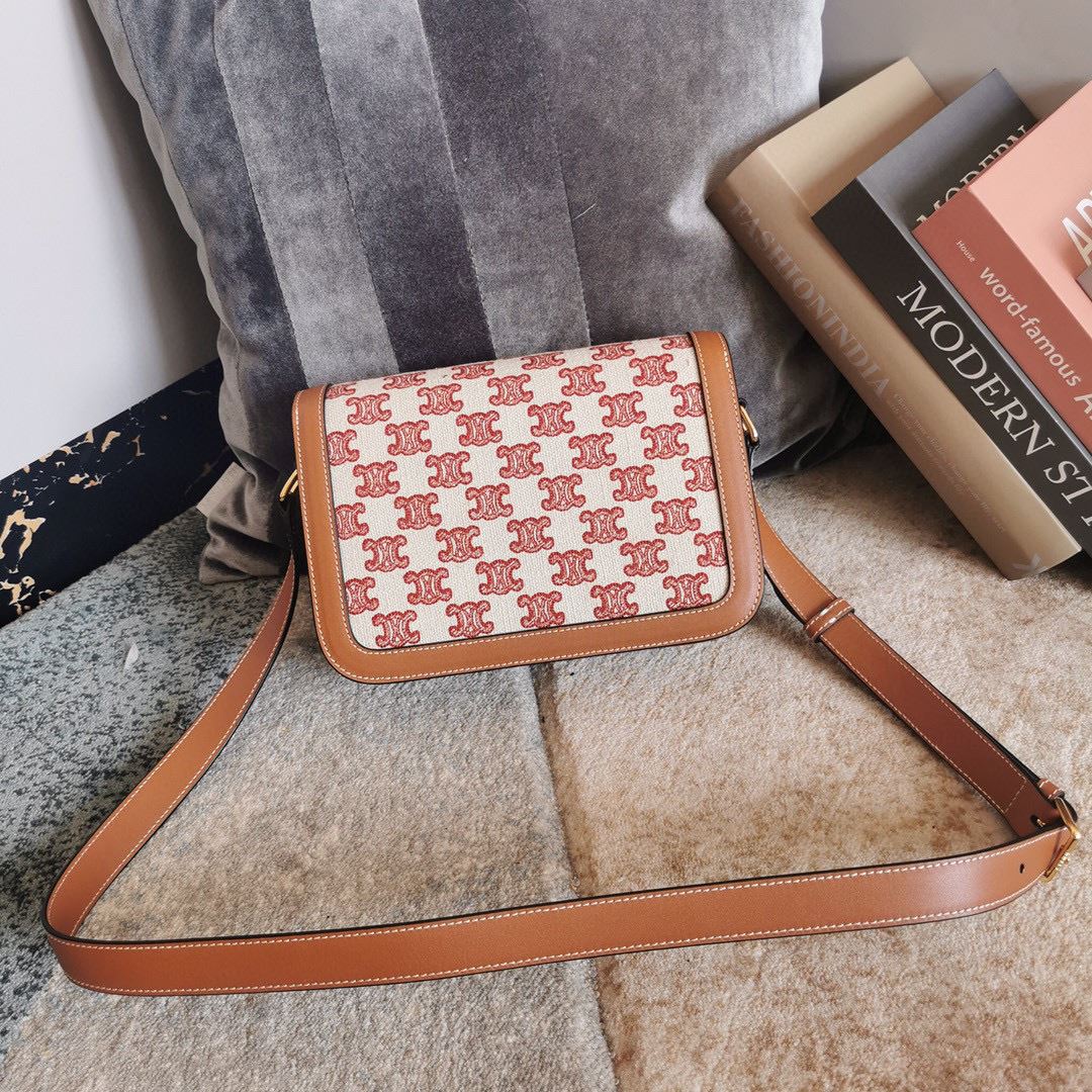 Ce1i*e Teen Triomphe Bag Black/Brown For Women‎ 7in/18.5cm