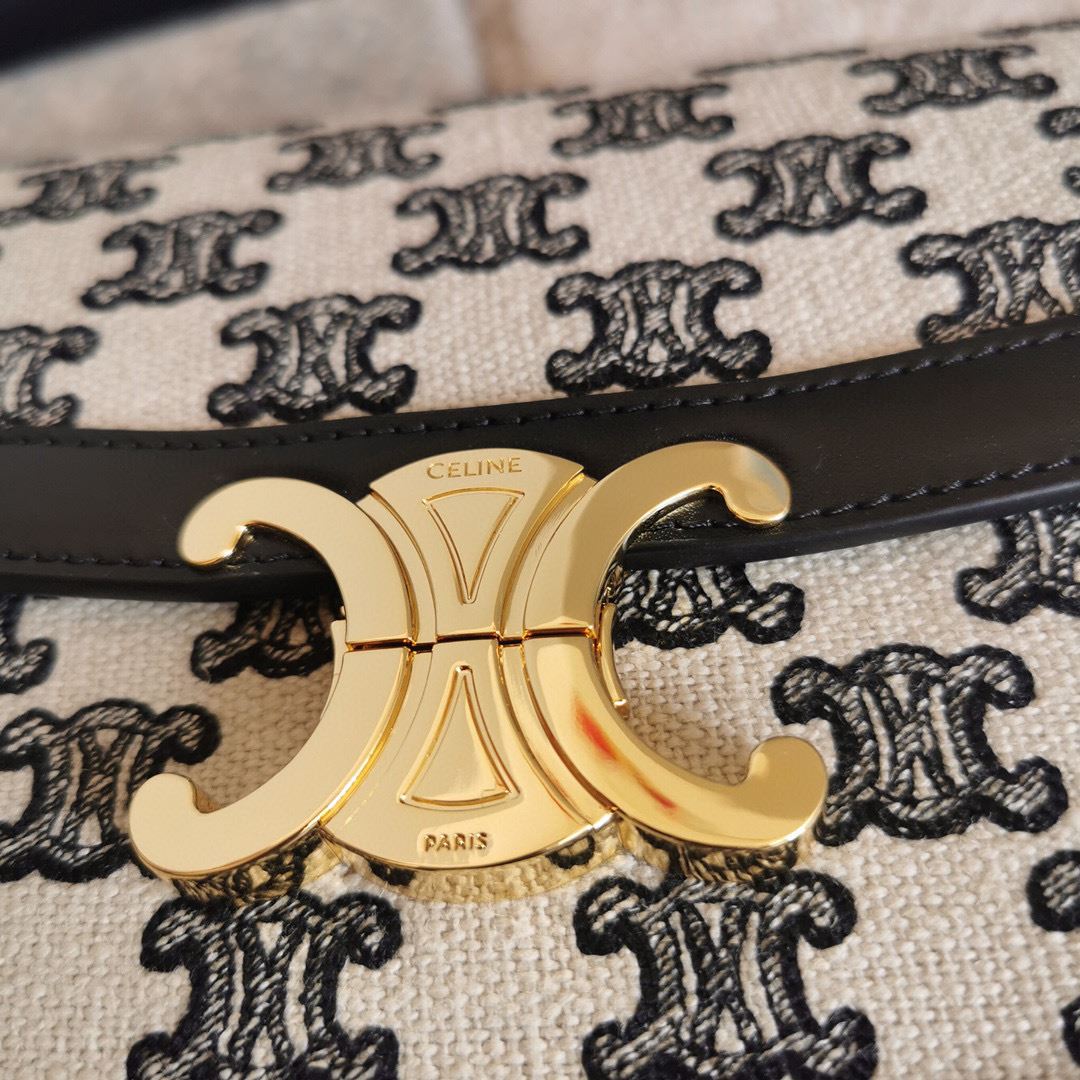 Ce1i*e Teen Triomphe Bag Black/Brown For Women‎ 7in/18.5cm