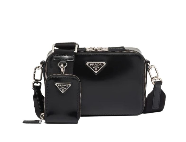 Pra*a Small Pra*a Brique Bag Black For Women 7.4 in / 19 cm 2VH070_ZO6_F0002_V_ZMI