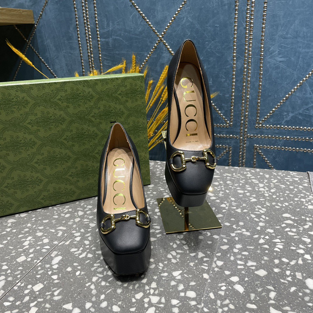 Gvc*1 High Heel Pump With Horsebit Black For Women