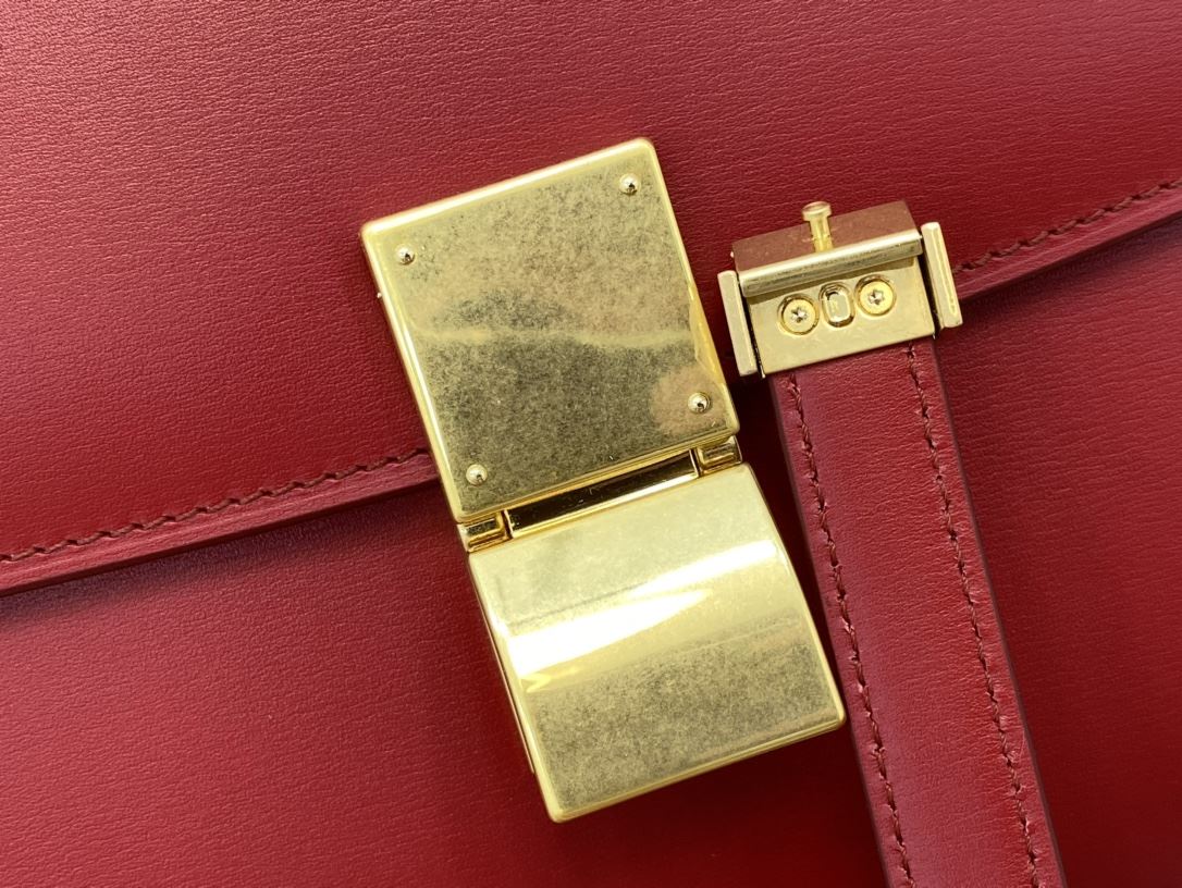 Ce1i*e Teen Classic Bag In Box Black/Brown/Red/Burgundy/Green/Dark Red For Women‎ 7in/18.5cm 192523DLS.38NO