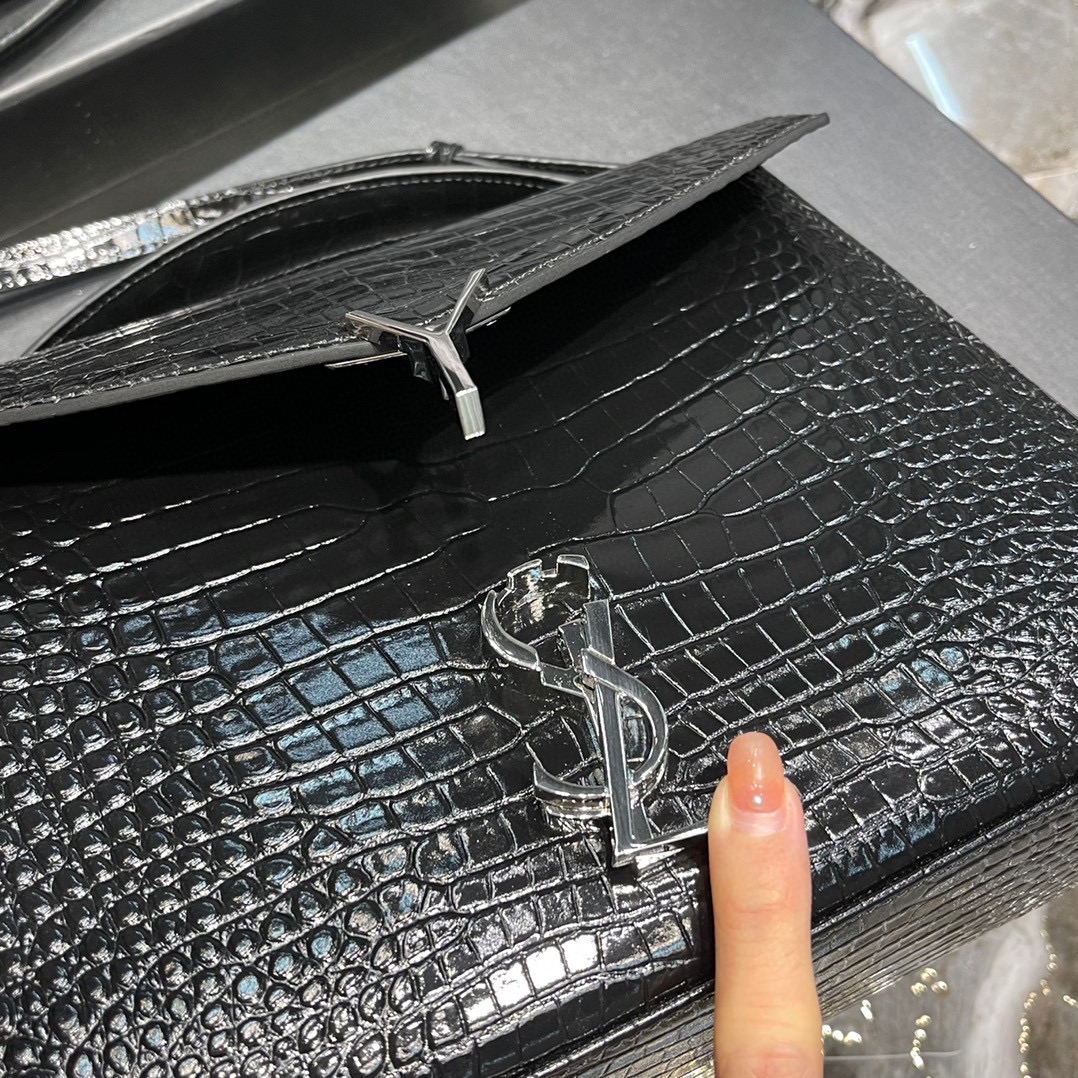 Sa1nt Lau*nt Cassandra Medium Top Handle Bag Black/Burgundy/Green/Grey/Light Yellow For Women‎ 9.6in/24.5cm 6239310SX0W2045