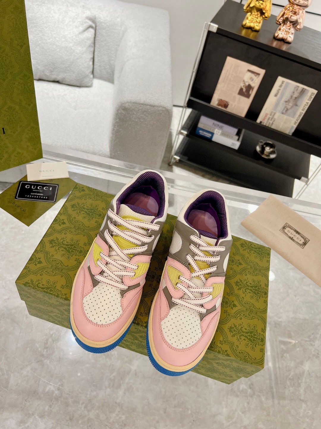 Gvc*1 Basket Sneaker Pink For Men