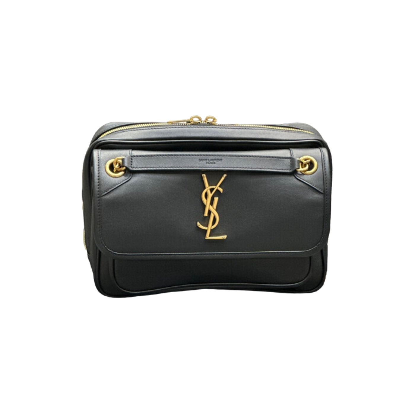 Sa1nt Lau*nt Niki Baby Chain Bag Black/Brown For Women‎ 8.2in/21cm