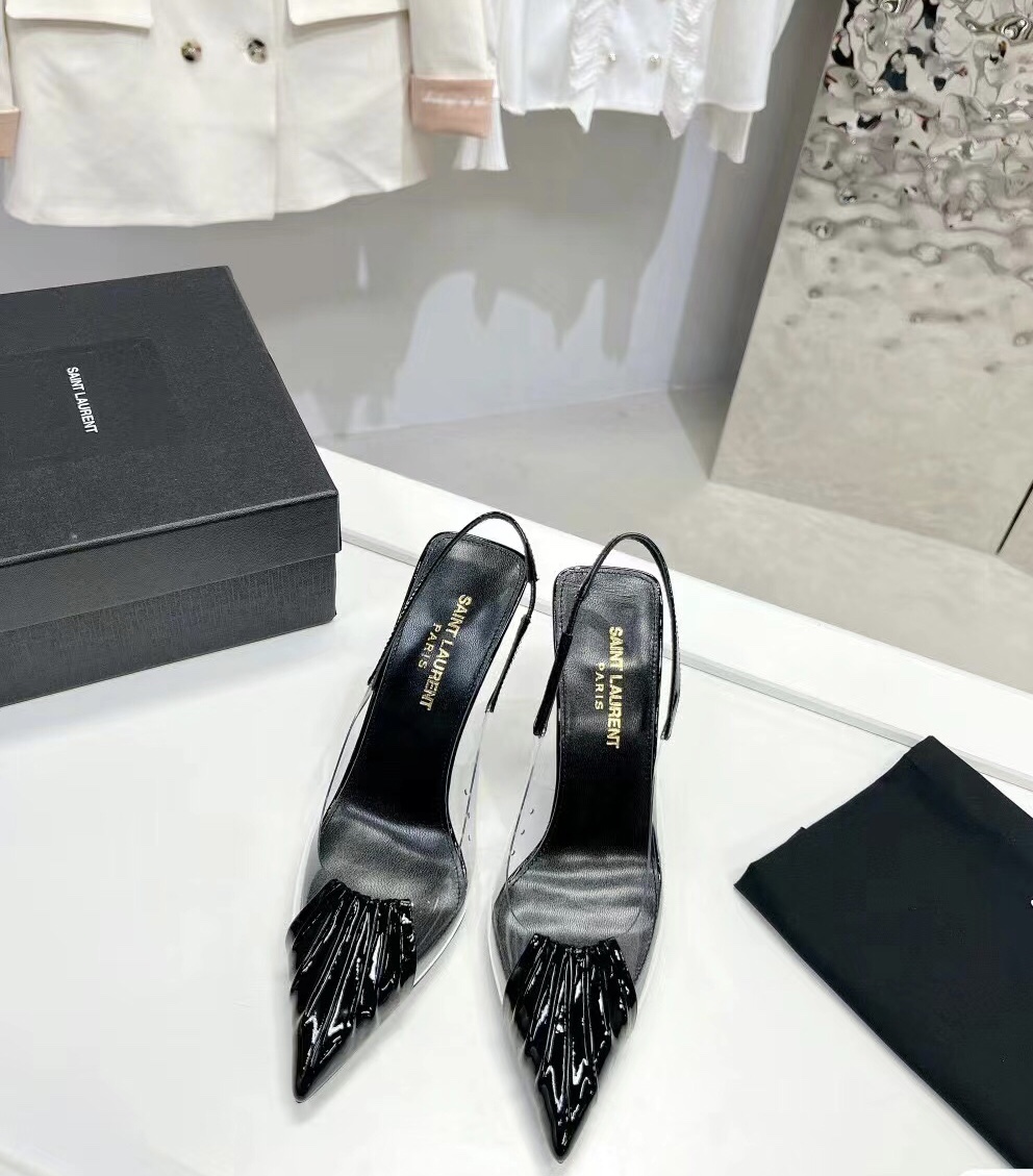 Sa1nt Lau*nt 140mm Pointed-Toe Pumps Black For Women