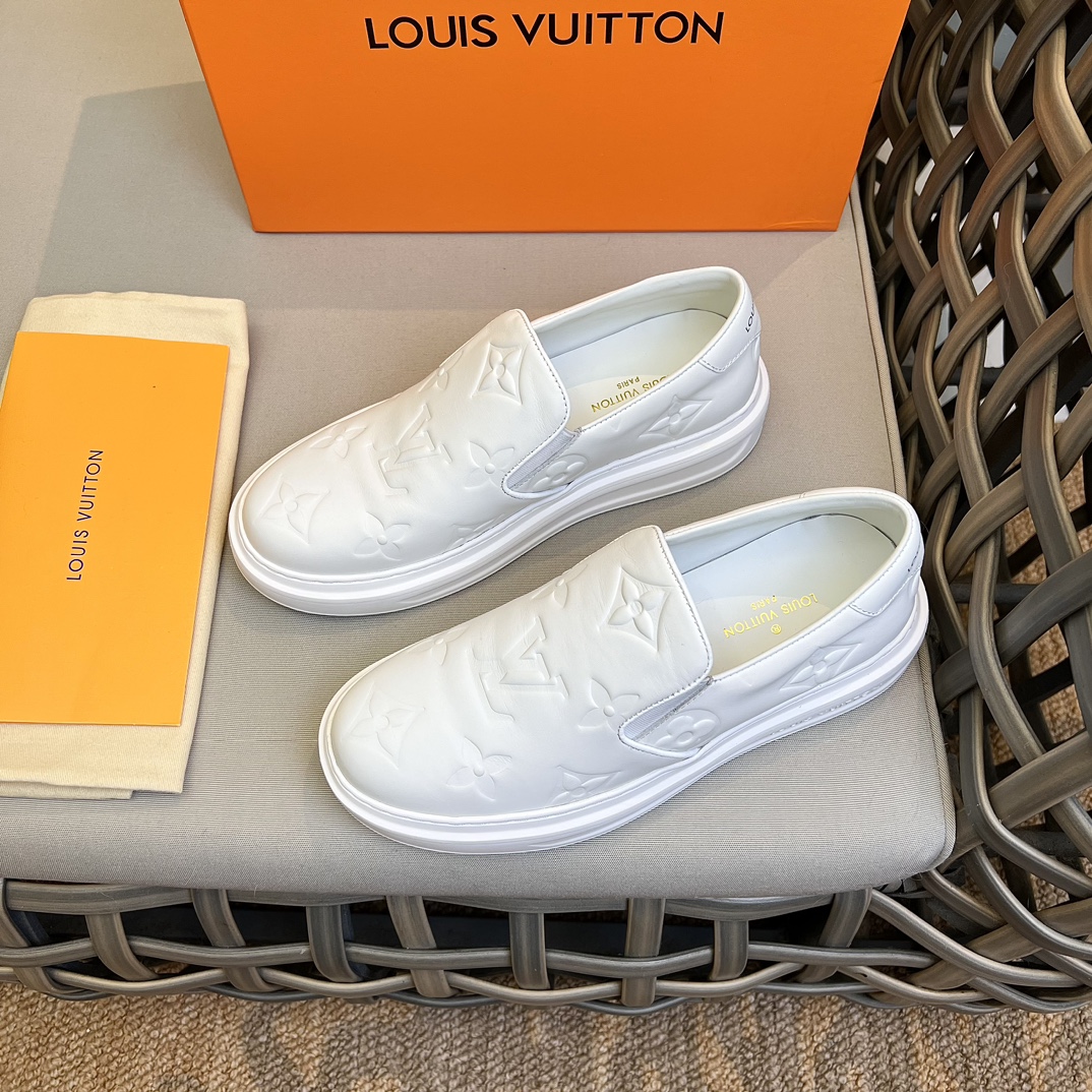 L0vis Vvtt0n Beverly Hills Slip On White For Men 1AA7NQ