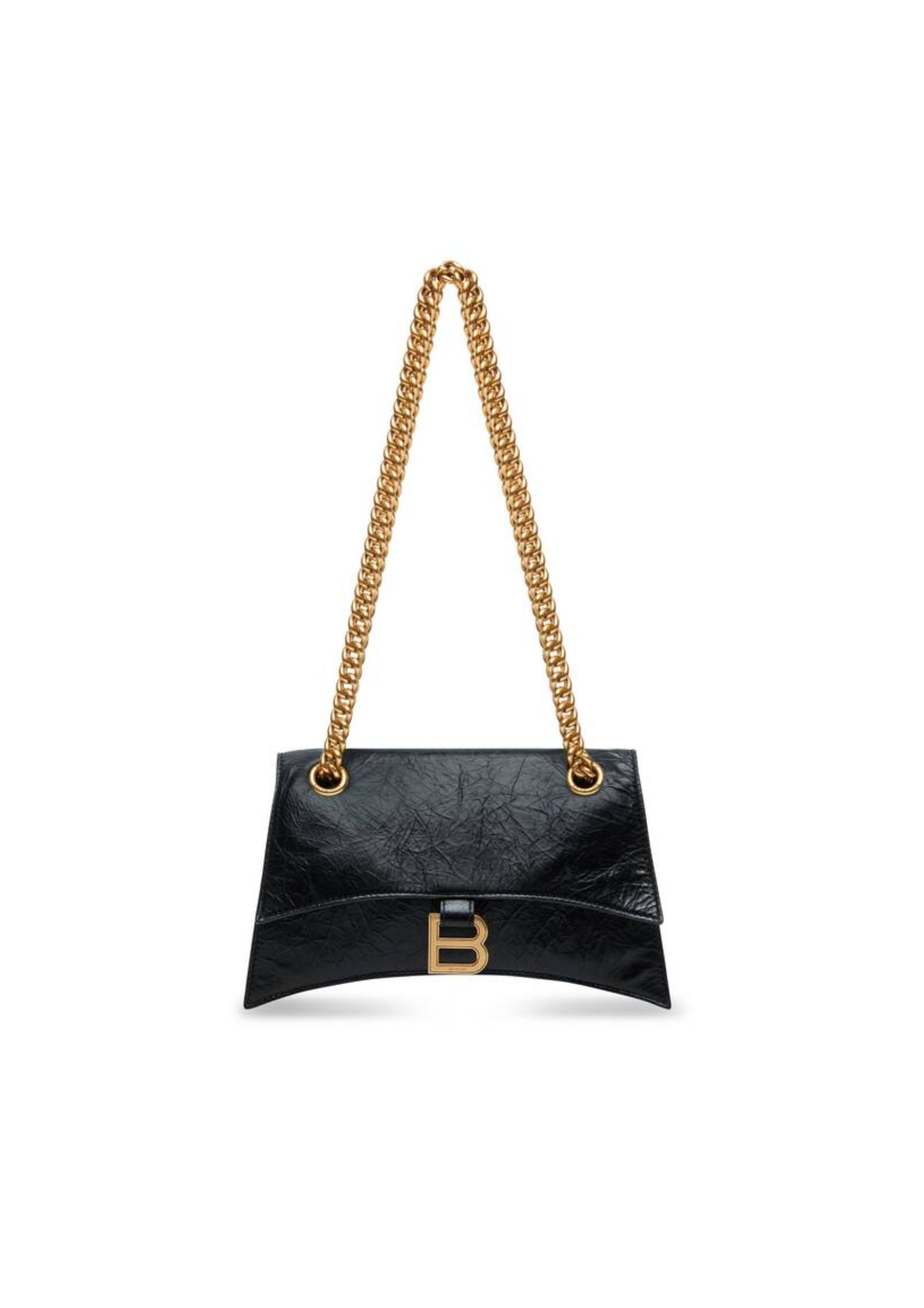 Ba1en*iaga Crush Small Chain Bag In Black For Women 9.8in/ 25cm 716351210IT1000