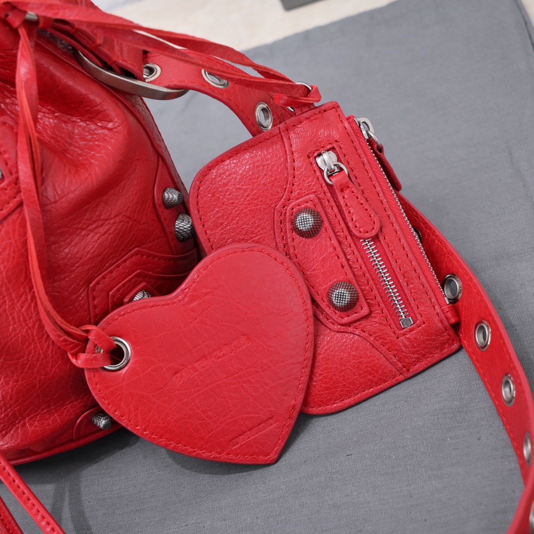 Ba1en*iaga Le Cagole Xs Bucket Bag Purple/Pink/Red/Blue/Green For Women 7.8in/20 cm