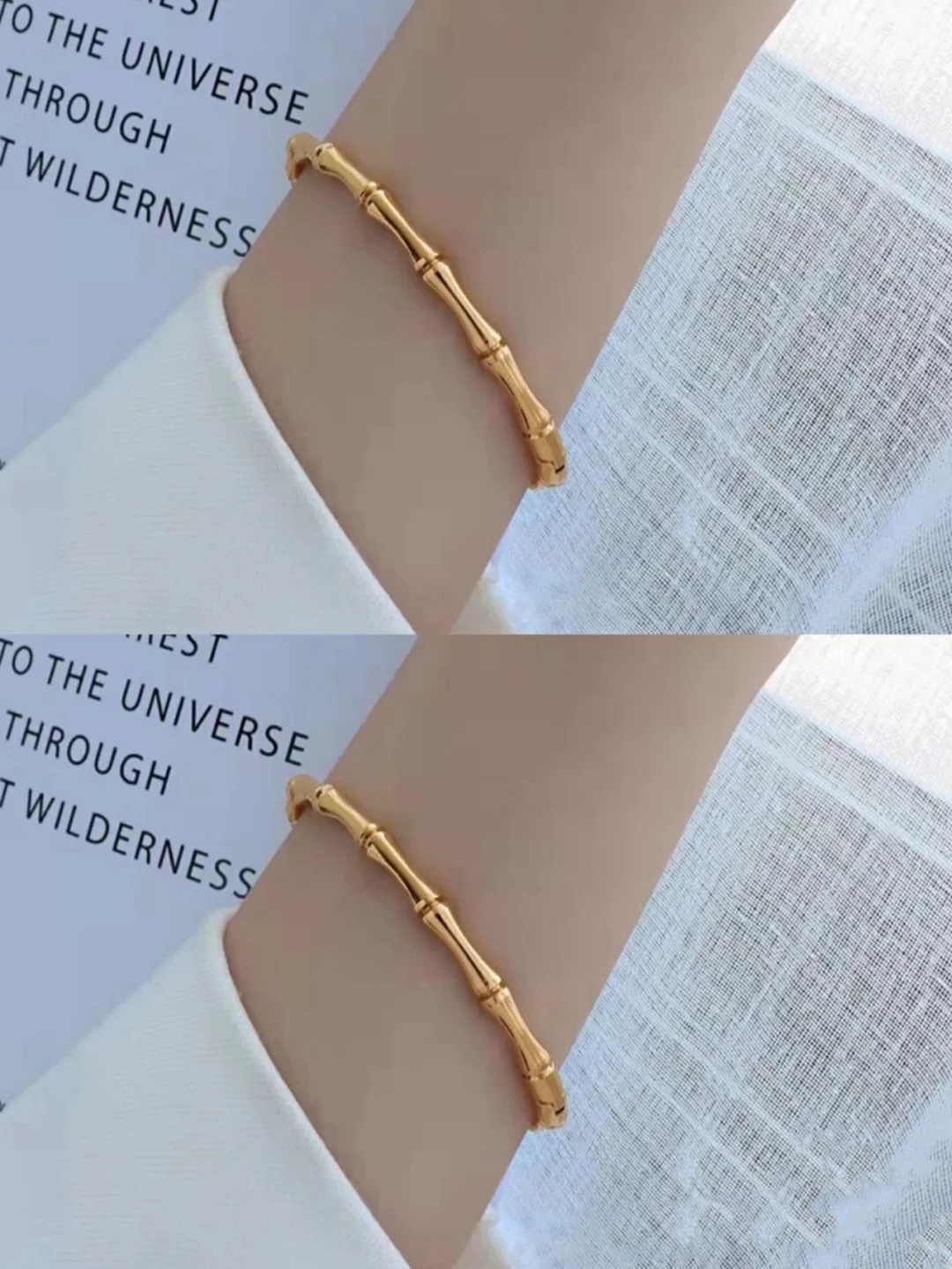 Gvc*1 Bamboo Bracelet Gold For Women