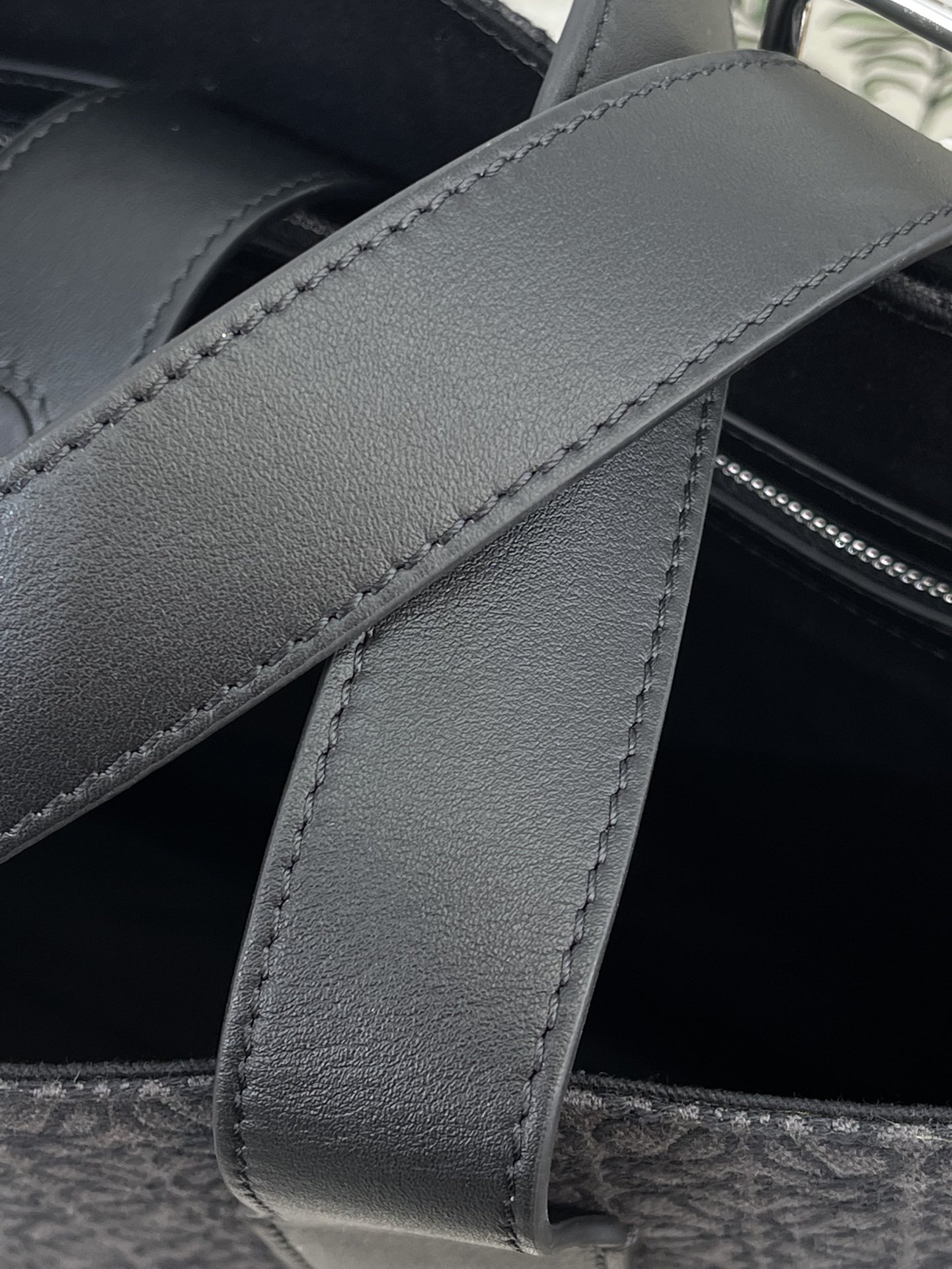 L0ew* Buckle Horizontal Tote In Anagram Jacquard Black For Women 14.4in / 36.5cm B692K96X02