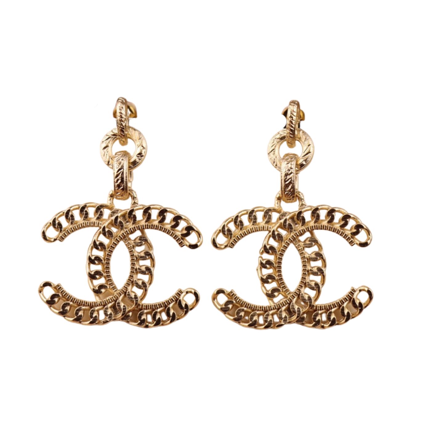 Ch**el CC Earrings Gold For Women