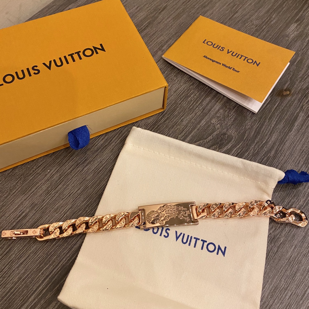 L0vis Vvtt0n Chain Bracelet Gold