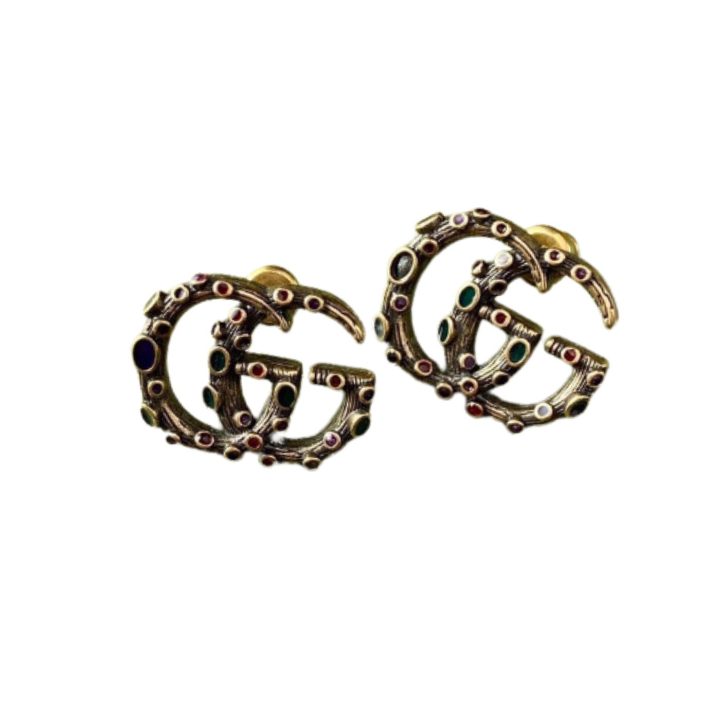 Gvc*1 Double G Earrings Gold For Women