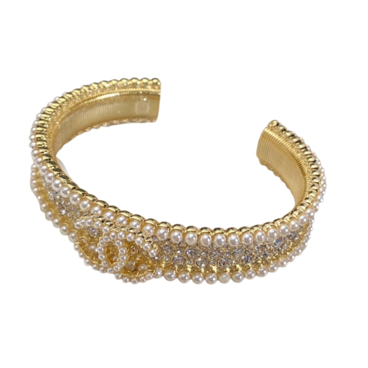 Ch**el Pearls Bracelet Gold For Women