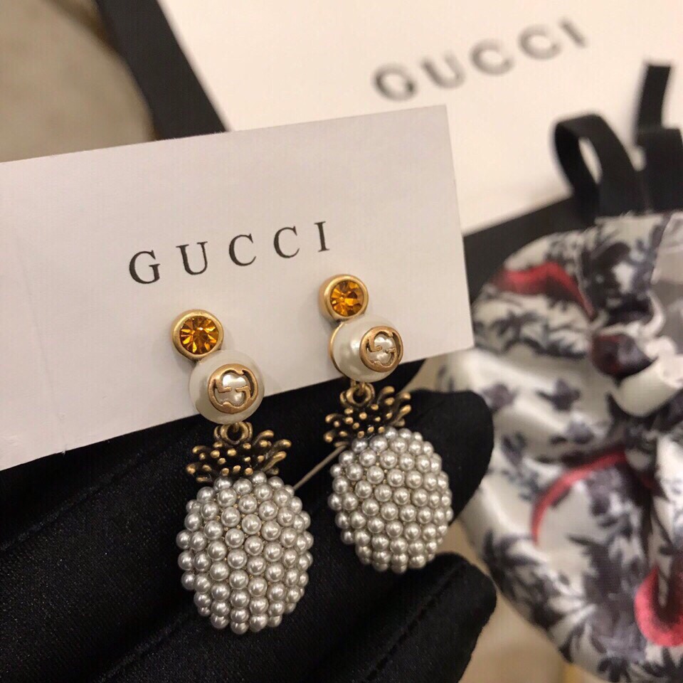 Gvc*1 Pineapple Earrings Gold For Women