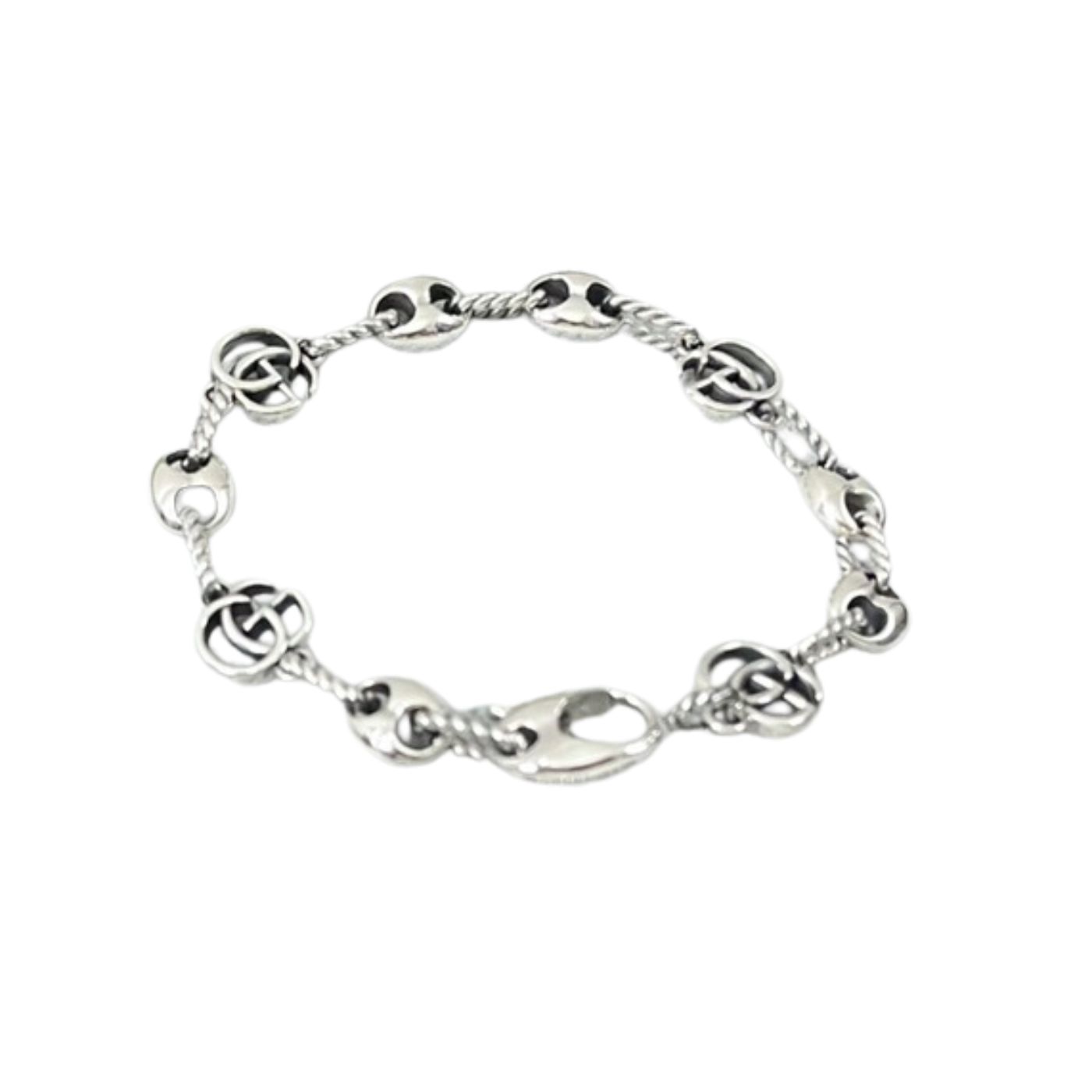 Gvc*1 Twist Flower Bracelet Silver For Women