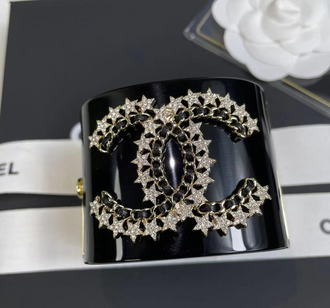 Ch**el Bracelet Black For Women
