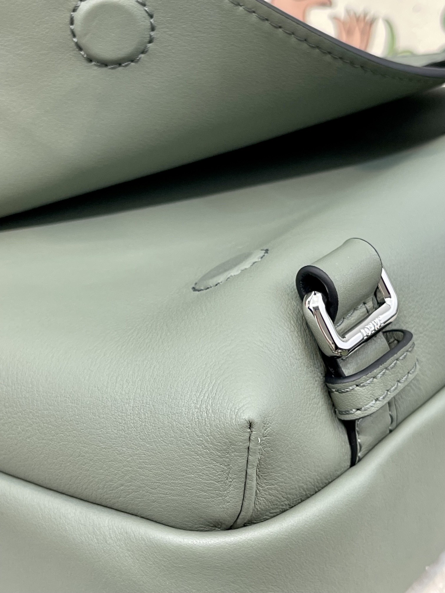 L0ew* XS Military Messenger Bag Black/Green/Navy Blue For Women 9.1in / 23cm B553A72X22