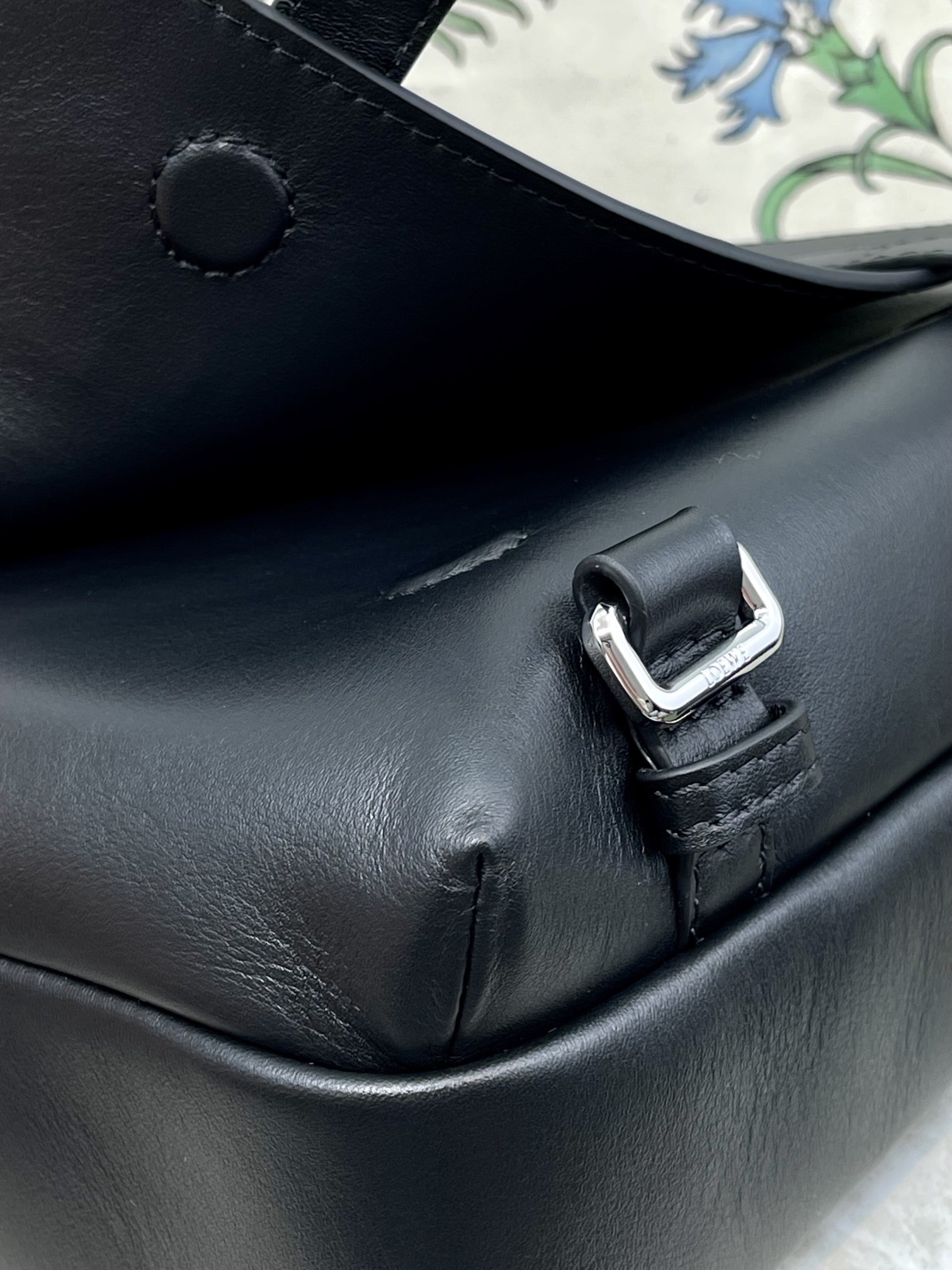 L0ew* XS Military Messenger Bag Black/Green/Navy Blue For Women 9.1in / 23cm B553A72X22